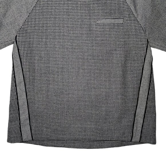 J.Crew Flannel Raglan Top In Houndstooth Grey - Picture 5 of 13